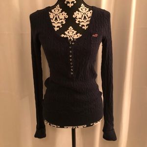 Navy Hollister knit sweater